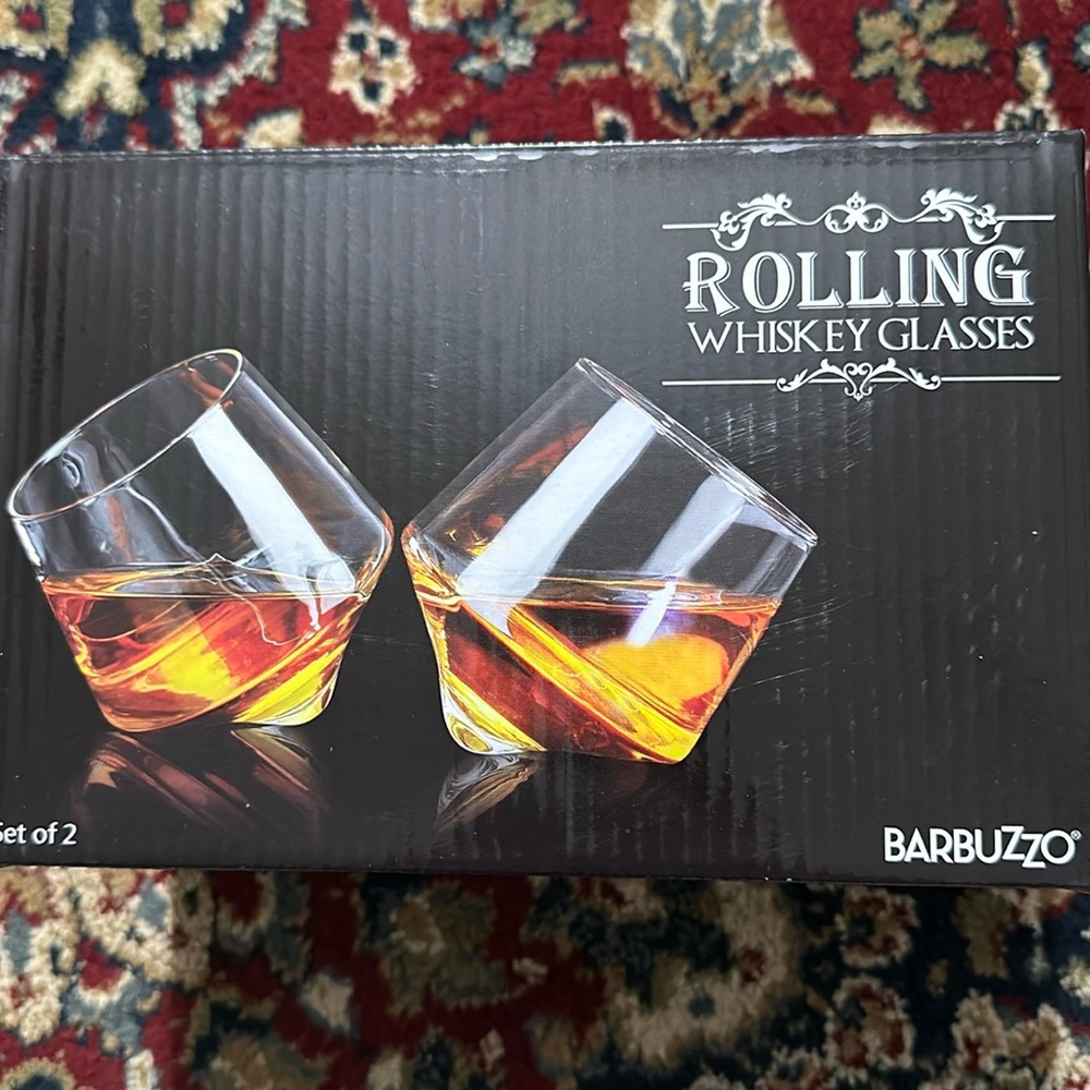 Barbuzzo Rolling Whiskey Glasses